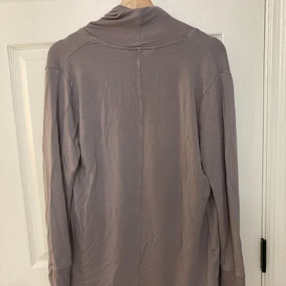 Athleta Pranayama Restore Wrap Cardigan Dusk Violet Purple - Picture 3 of 4